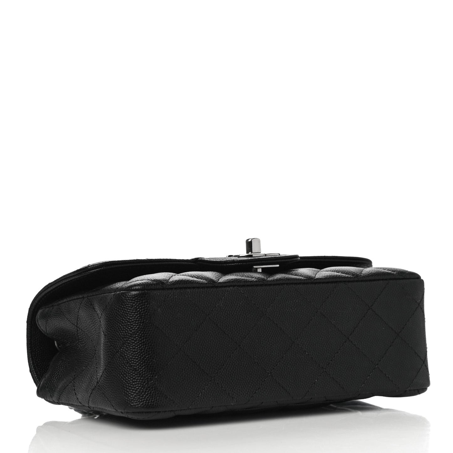Caviar Quilted Mini Rectangular Flap Black