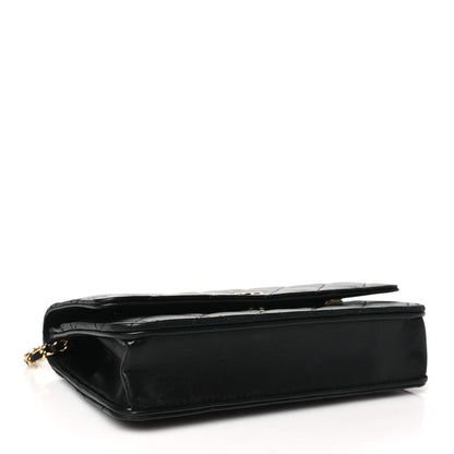 Chanel Lambskin Quilted Wallet On Chain WOC Black 4 of 11