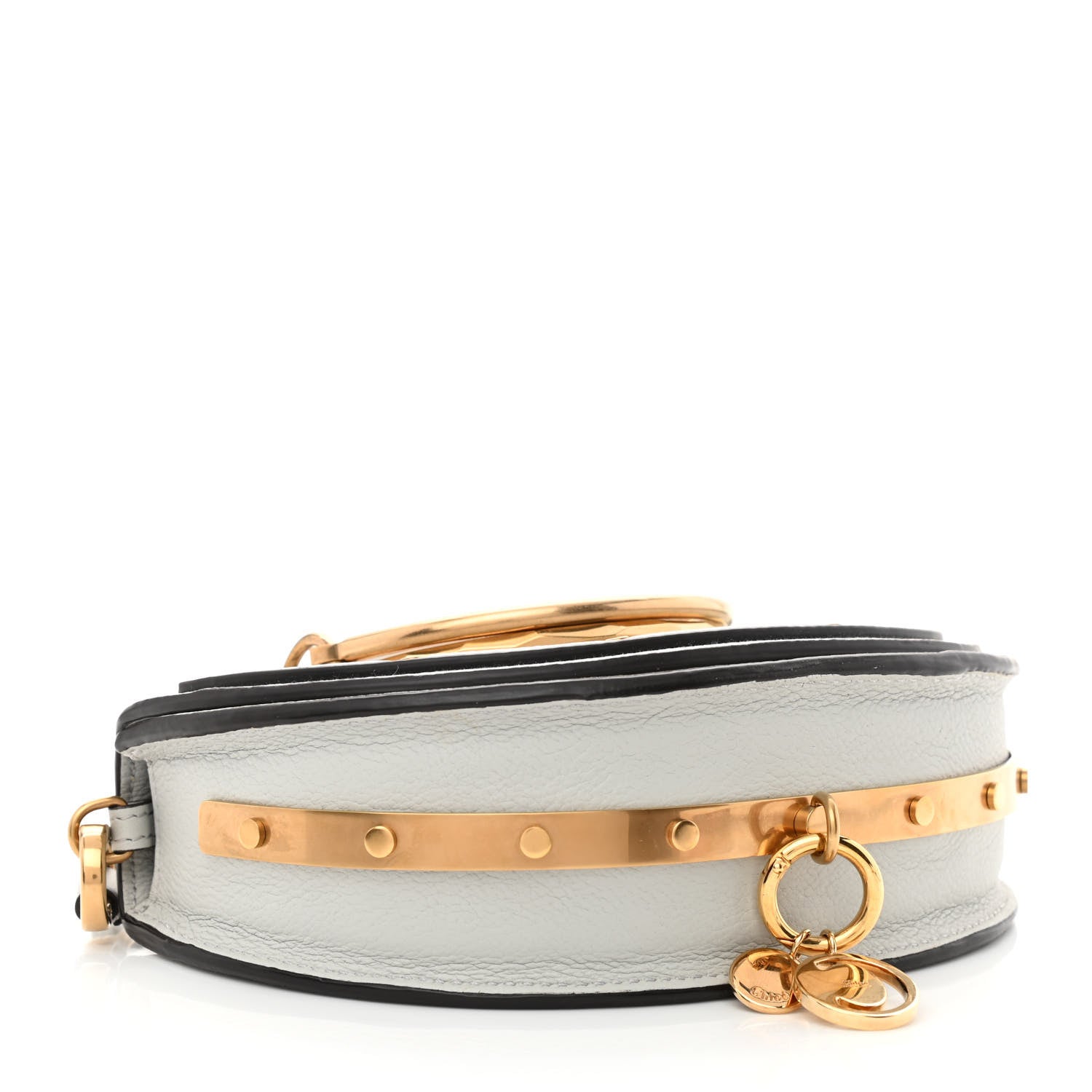 Chloe Calfskin Small Nile Bracelet Minaudiere Bag Airy Grey 4 of 11