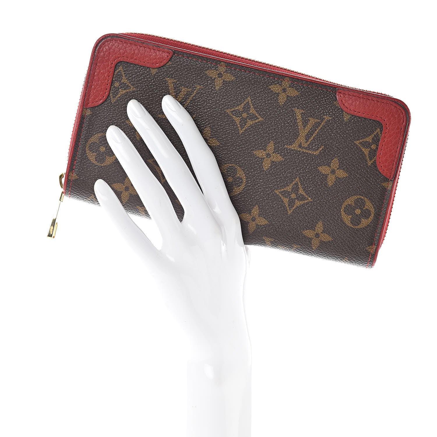 Louis Vuitton Monogram Retiro Zippy Wallet Cherry 2 of 10