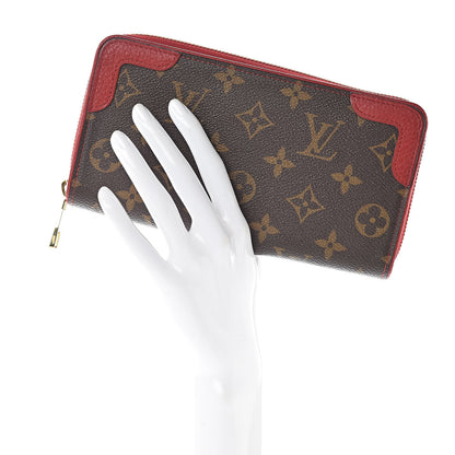 Louis Vuitton Monogram Retiro Zippy Wallet Cherry 2 of 10