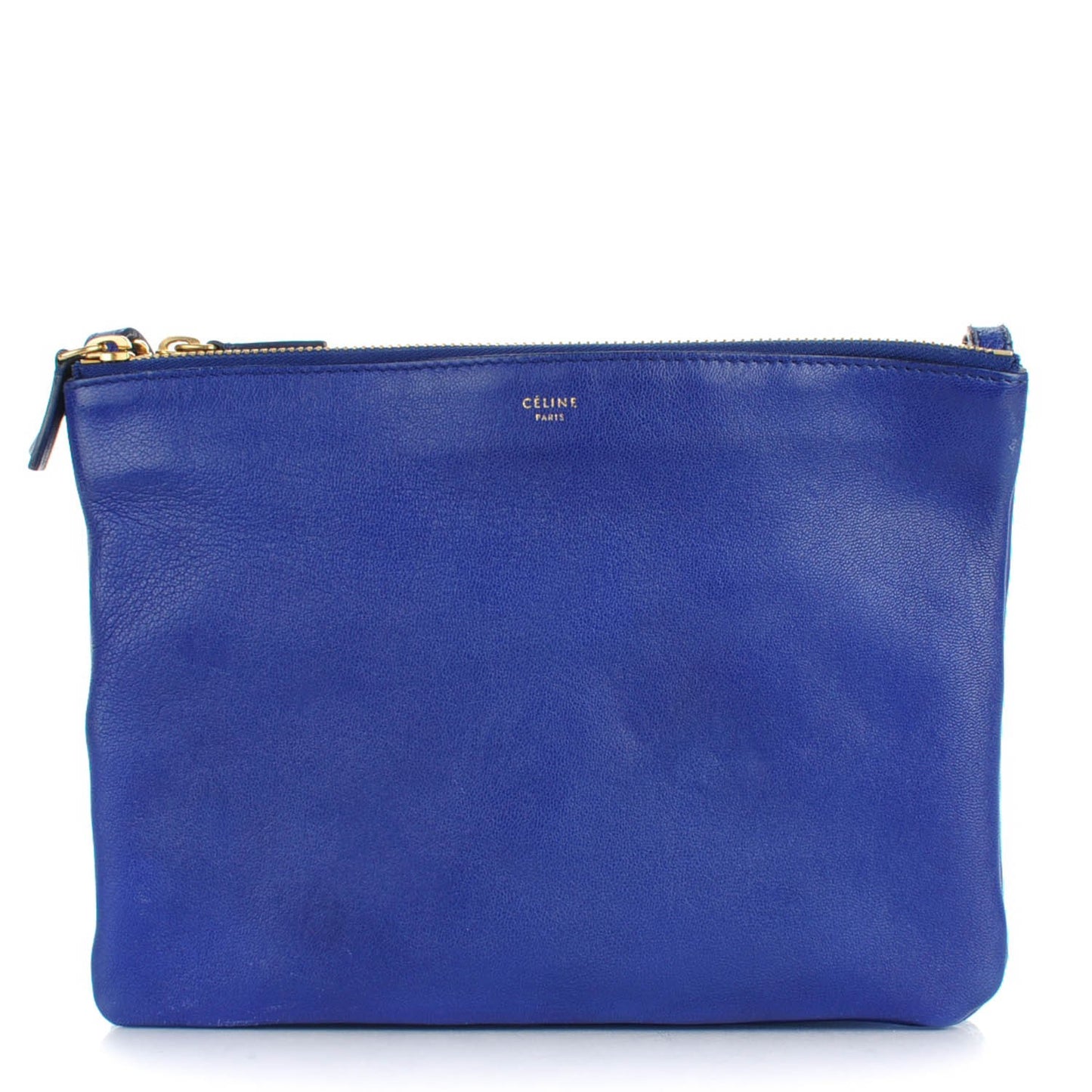 Lambskin Large Trio Crossbody Bag Indigo