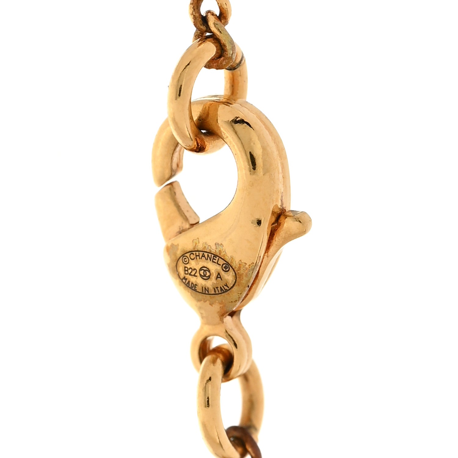 Chanel Metal CC Rue Cambon Necklace Gold 5 of 5
