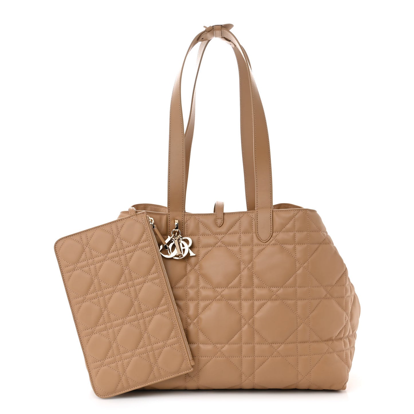 Calfskin Macrocannage Large Toujours Tan