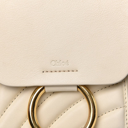 Chloe Calfskin Quilted Mini Faye Backpack Natural White 6 of 13