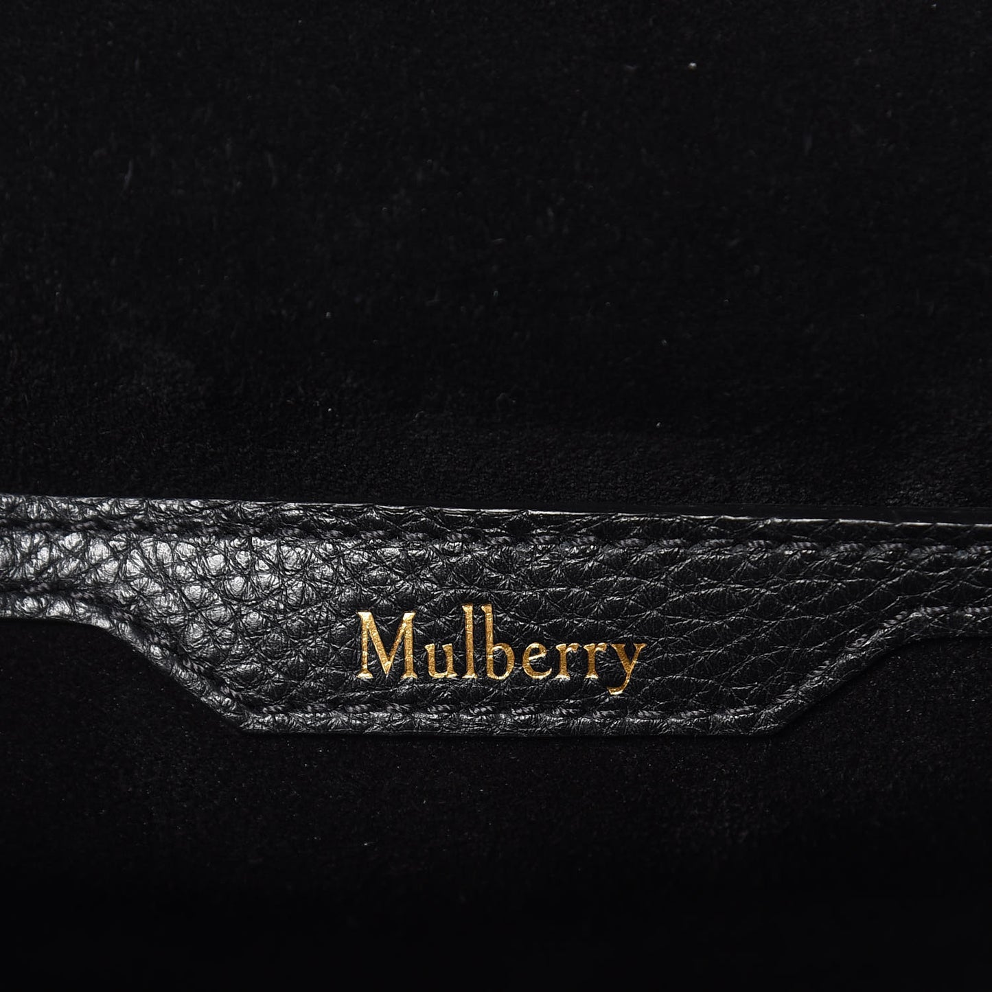 Small Classic Grain Calfskin Amberley Satchel Black