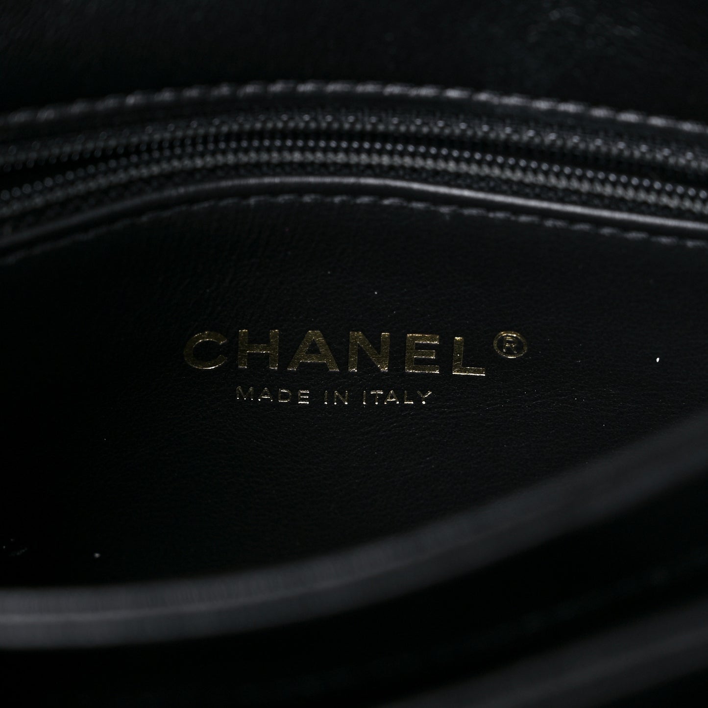 Lambskin Quilted Small Color Match Flap Black