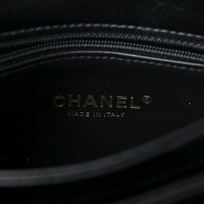Chanel Lambskin Quilted Small Color Match Flap Black 6 of 10