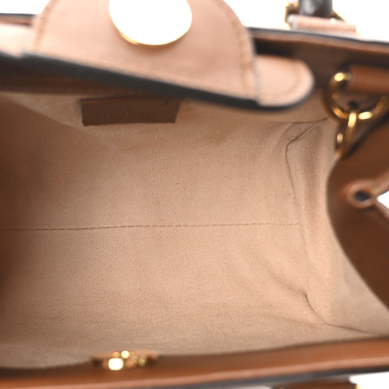 Gucci Wonka Grain Calfskin Mini Diana Tote Bag Cuir Yellow Fluo 5 of 10