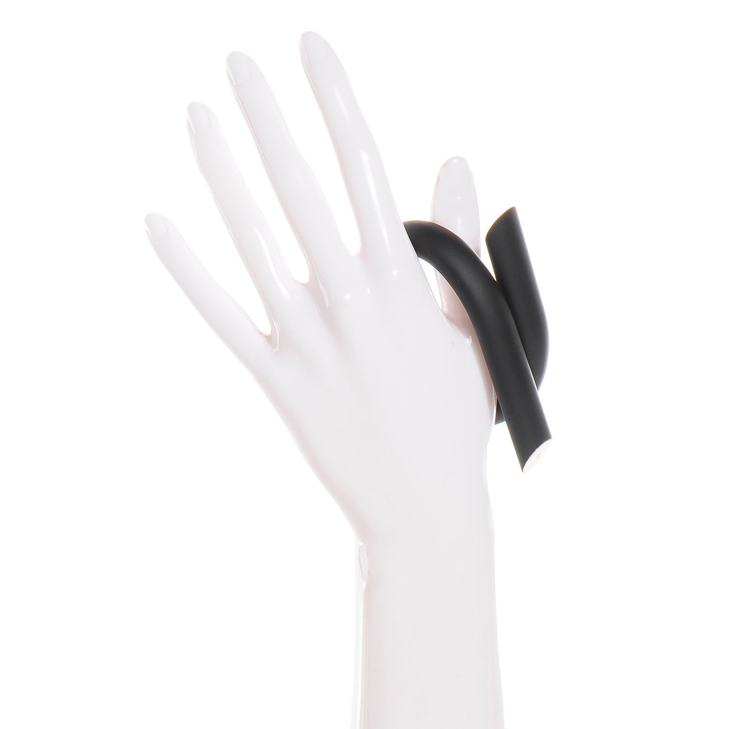 Rubber Twist Cuff Black