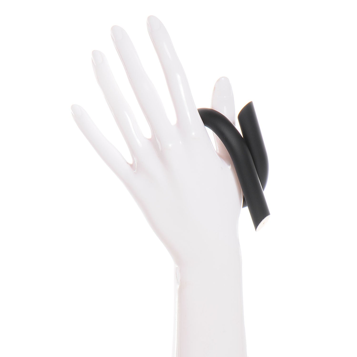 Louis Vuitton Rubber Twist Cuff Black 2 of 7
