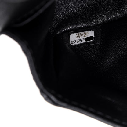 Chanel Aged Calfskin Quilted 2.55 Reissue Flap Belt Bag Clutch Black 7 of 14