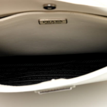 Prada Spazzolato Cleo Shoulder Bag White 5 of 9