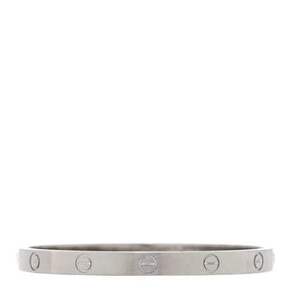 Cartier 18K White Gold LOVE Bracelet 18 2 of 6