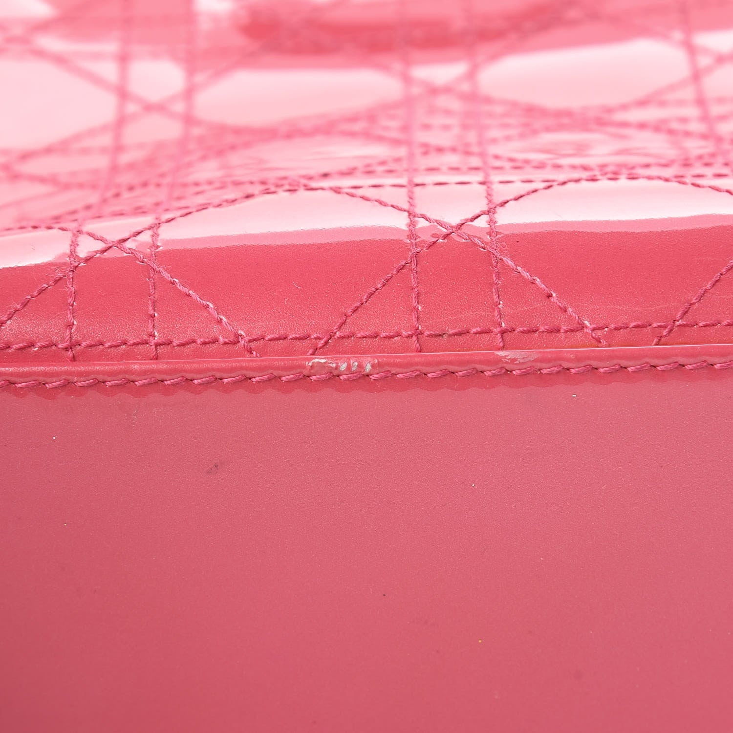 Christian Dior Patent Cannage Medium Lady Dior Pink 27 of 30