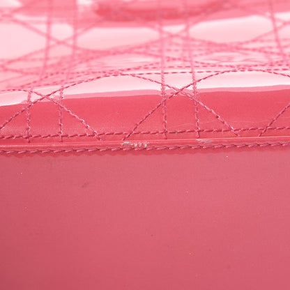 Christian Dior Patent Cannage Medium Lady Dior Pink 27 of 30
