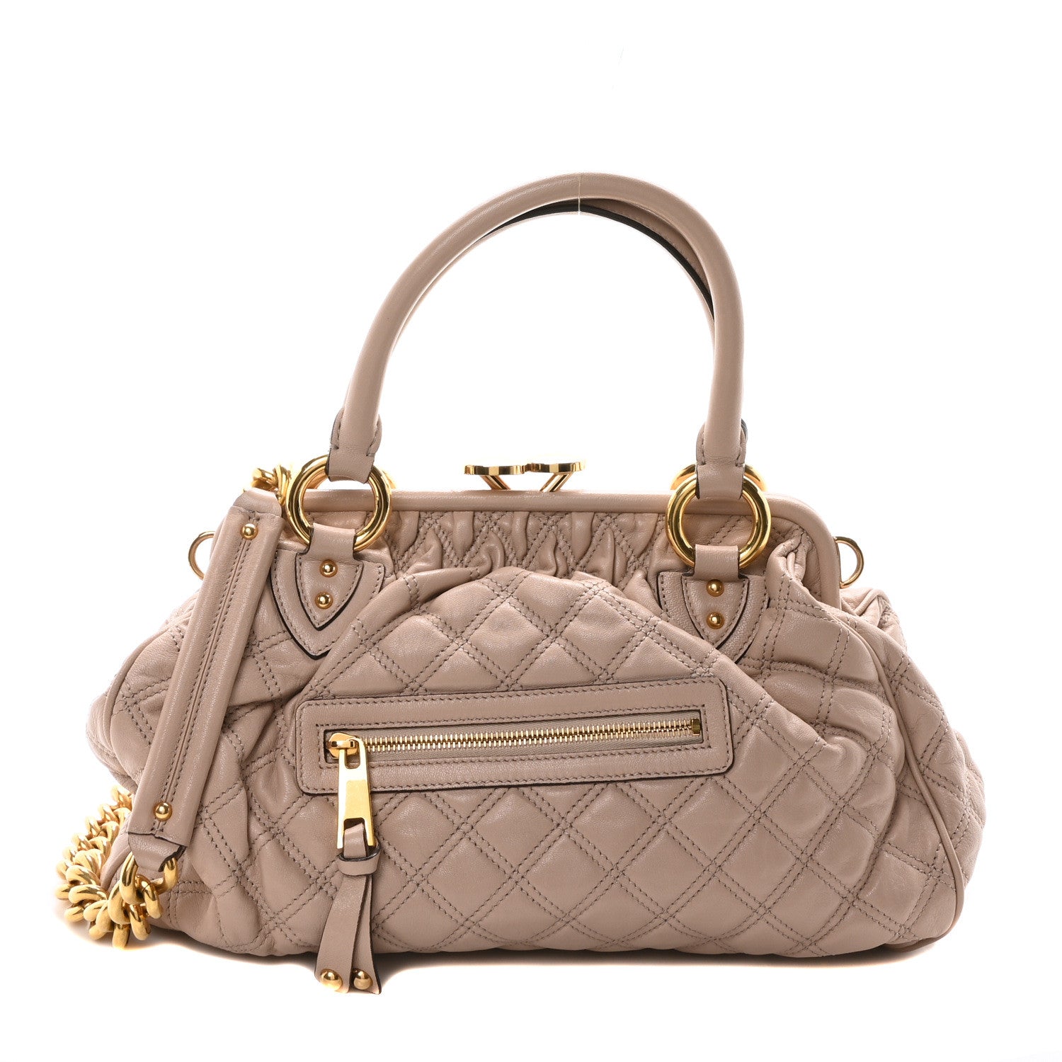 Marc Jacobs Calfskin Quilted Stam Blush 1 of 9