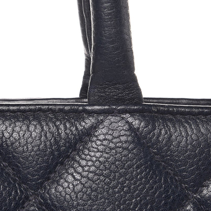 Chanel Caviar Quilted Medallion Tote Navy 10 of 22