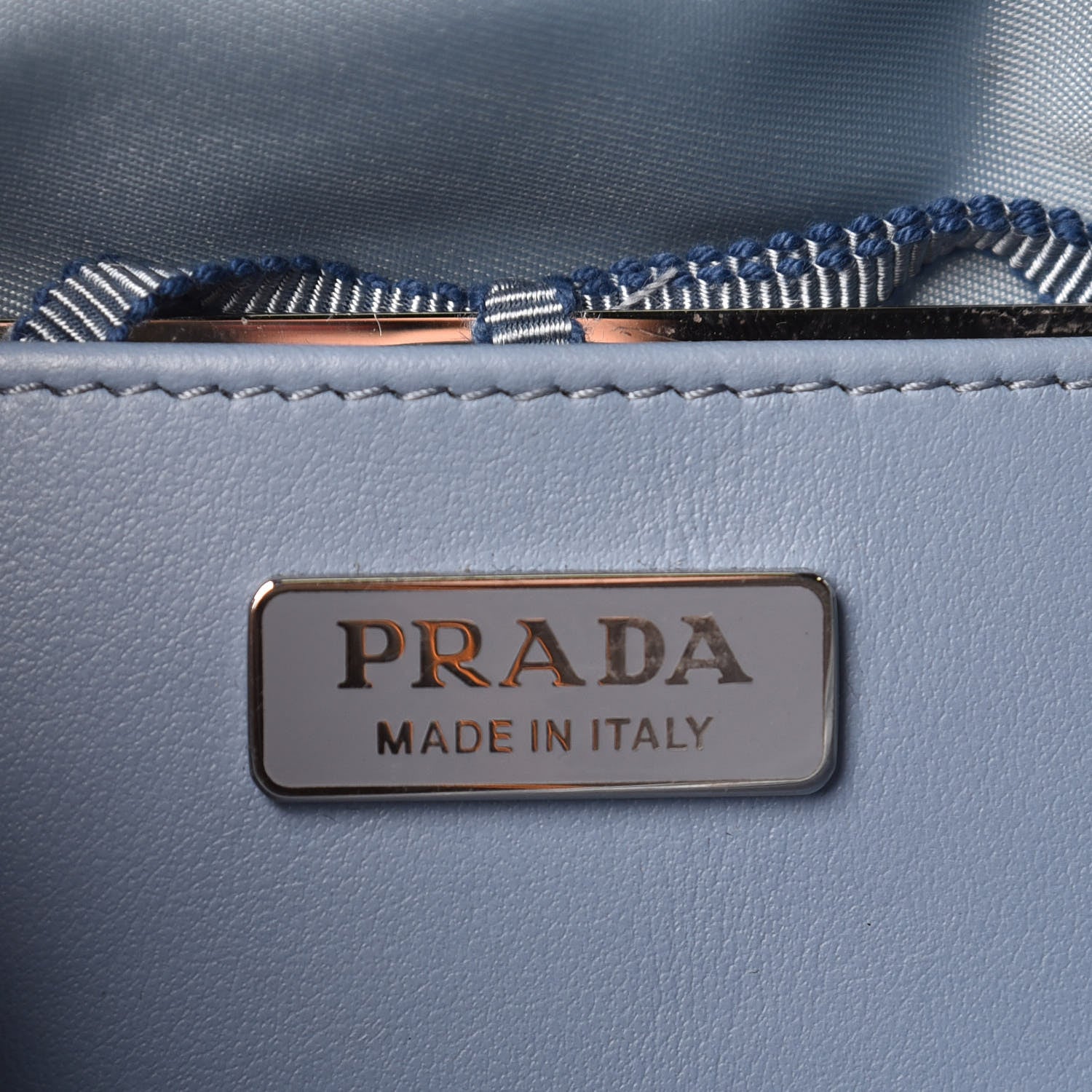 Prada Nylon Tessuto Studded Mini Etiquette Bag Black Astrale 6 of 10