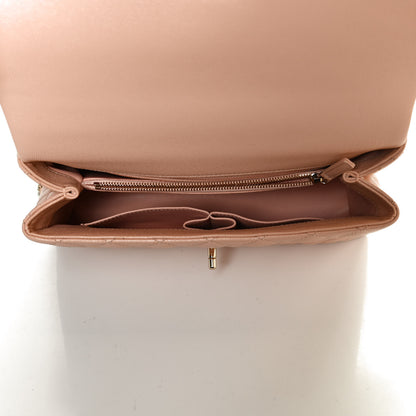 Chanel Caviar Quilted Small Coco Handle Flap Beige 5 of 11