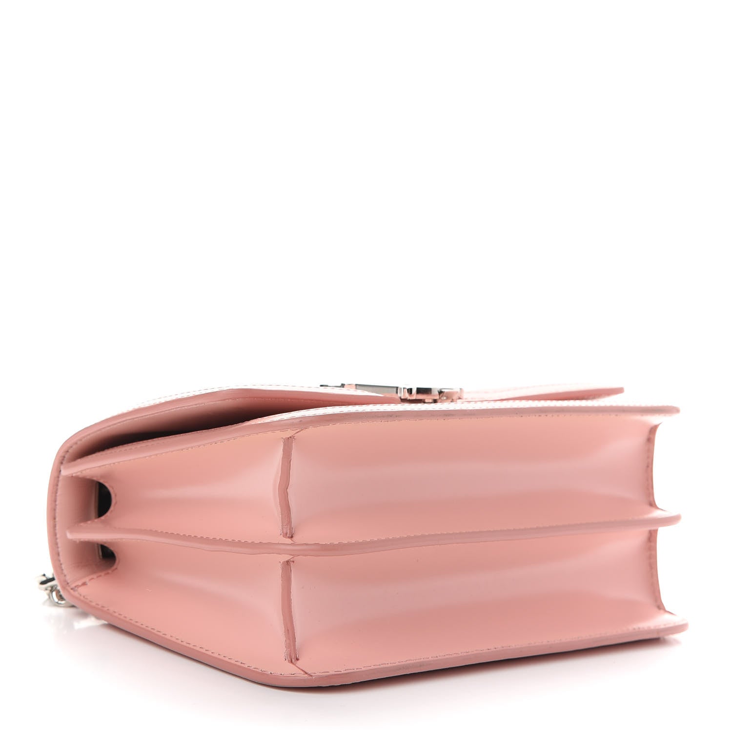 Burberry Calfskin Monogram Embossed Small TB Chain Bag Blush Pink 4 of 9