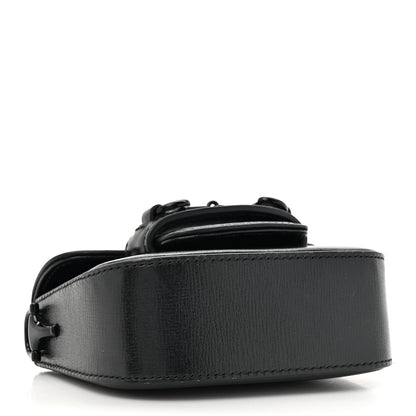 Gucci Azalea Calfskin Web Monochrome Horsebit 1955 Wallet On Strap Black 4 of 11