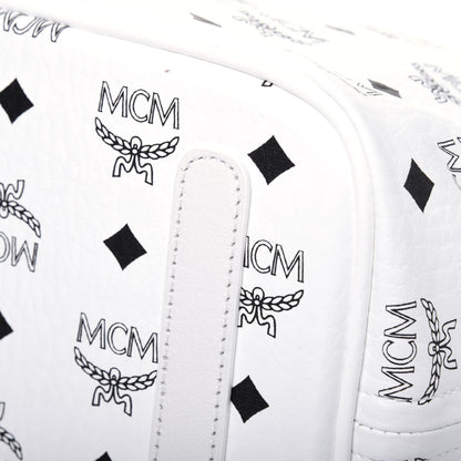 MCM Visetos Medium Liz Reversible Shopper Tote White 11 of 15
