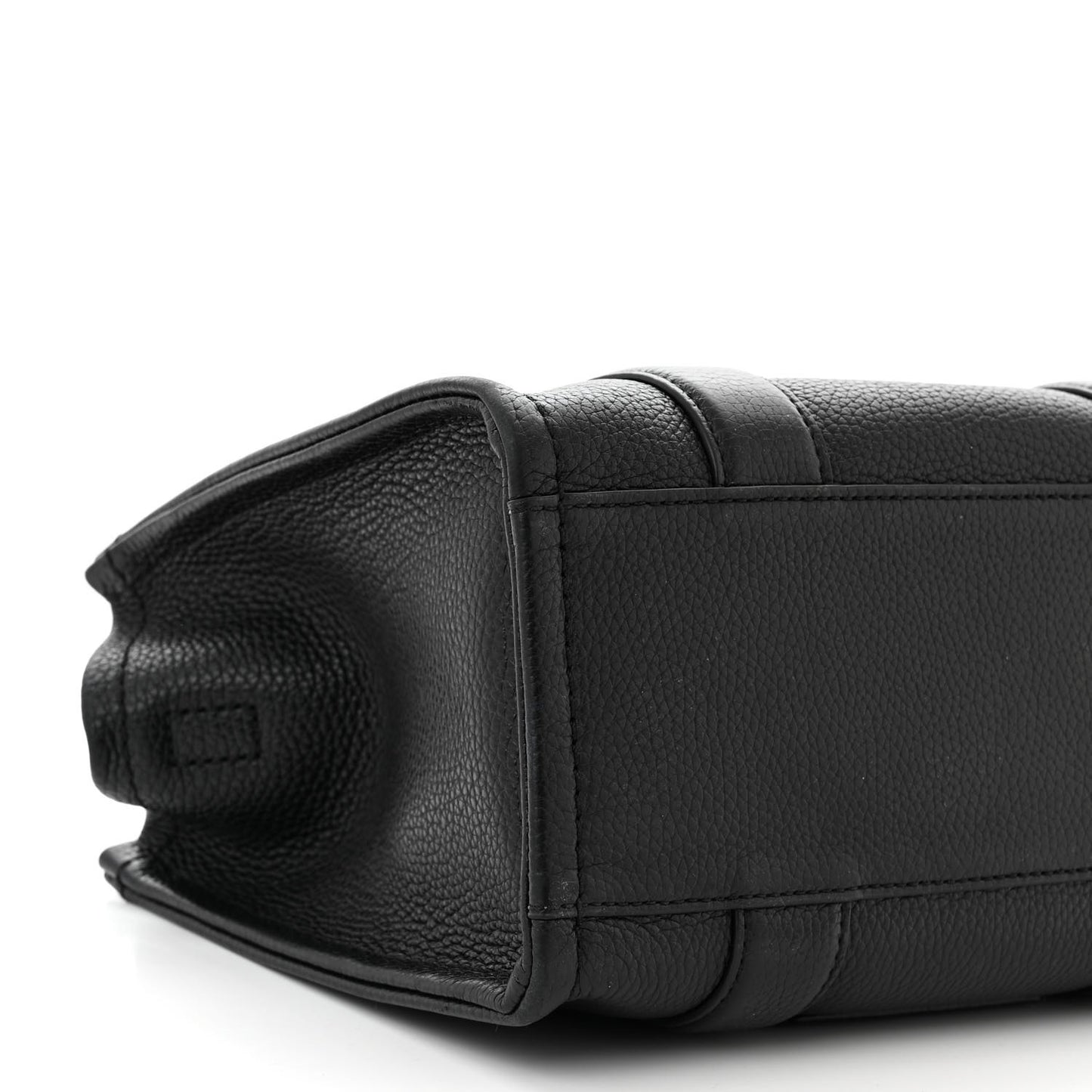 Grained Calfskin Small The Tote Bag Black