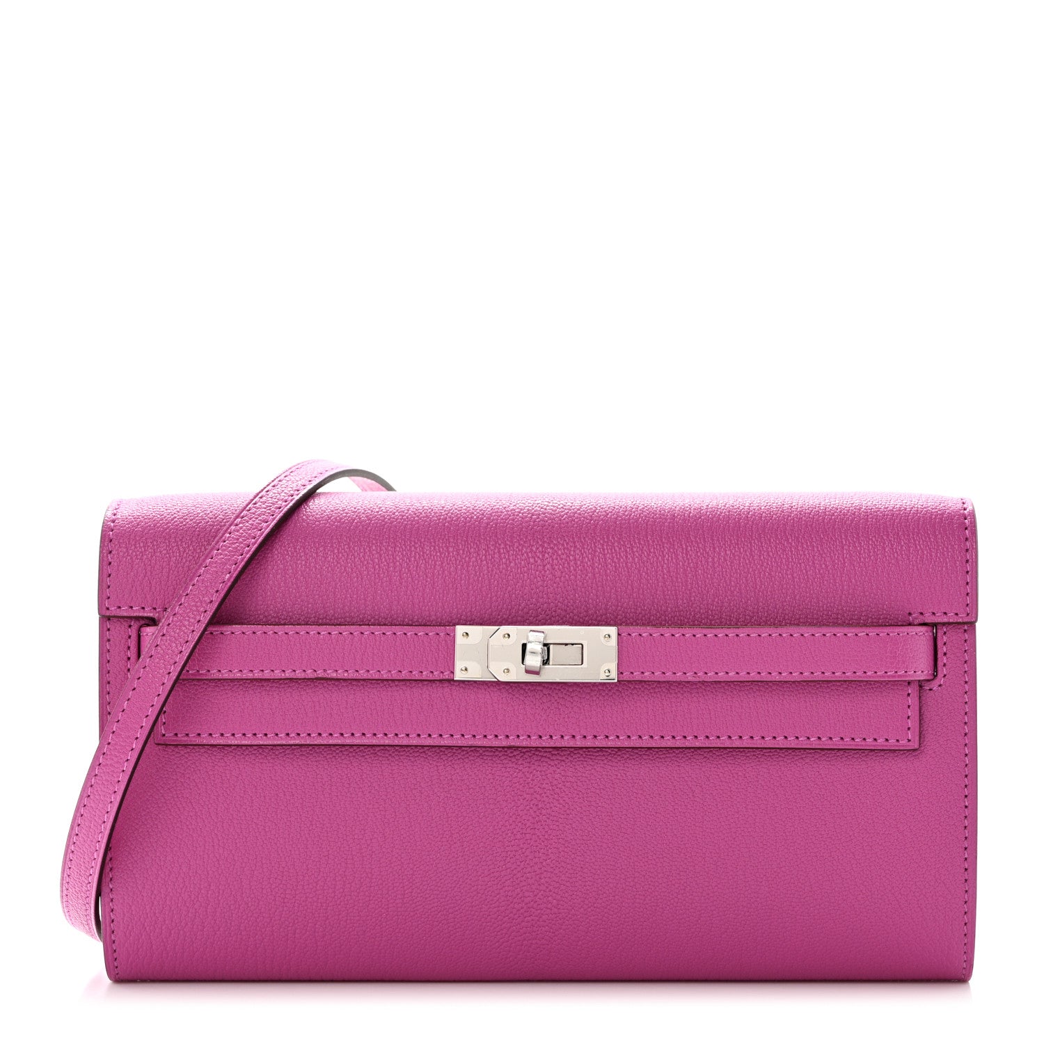Hermes Chevre Mysore Kelly Wallet To Go Magnolia 1 of 8