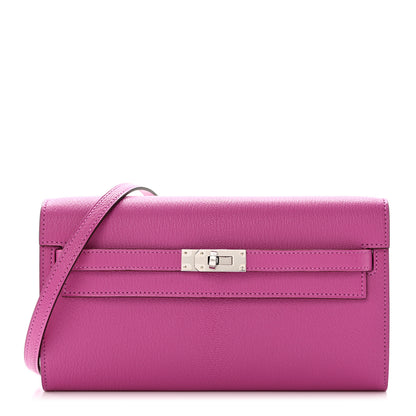 Hermes Chevre Mysore Kelly Wallet To Go Magnolia 1 of 8