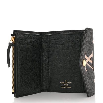 Louis Vuitton Empreinte Monogram Giant Victorine Wallet Black Beige 5 of 6