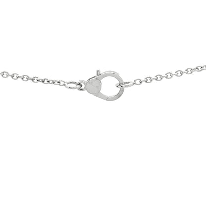 Hermes 18K White Gold Diamond Finesse Pendant Necklace 4 of 6