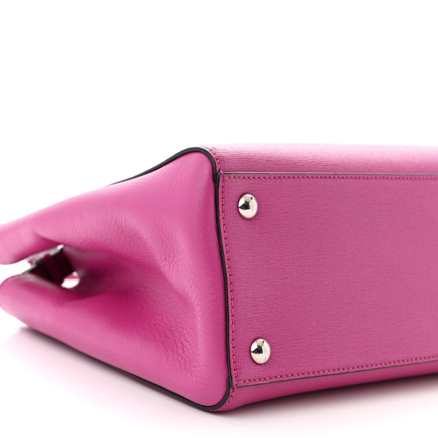 Fendi Vitello Elite Petite 2Jours Tote Magenta 8 of 12