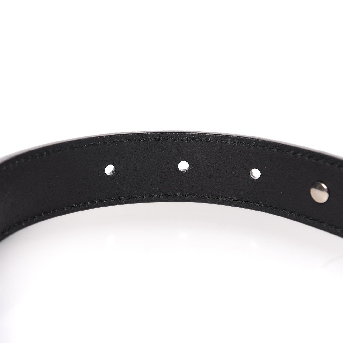 Calfskin Star Studded Torchon Double G Belt 75 30 Black