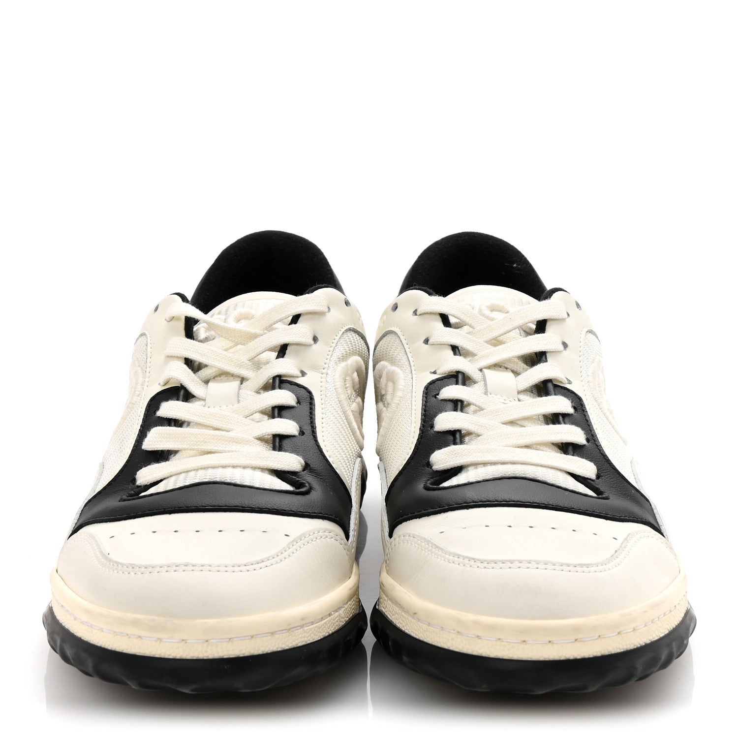 Gucci Dali Soft Calfskin Womens Mac80 Sneakers 38.5 Off White Black 3 of 8