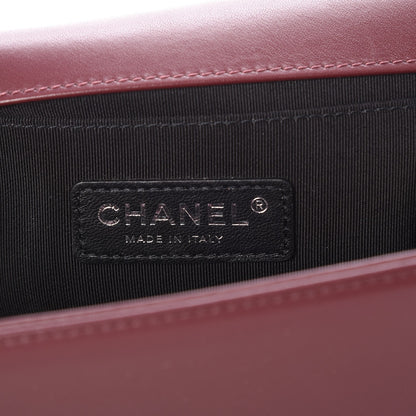 Chanel Calfskin Horizontal Quilted Medium Boy Flap Burgundy 6 of 8