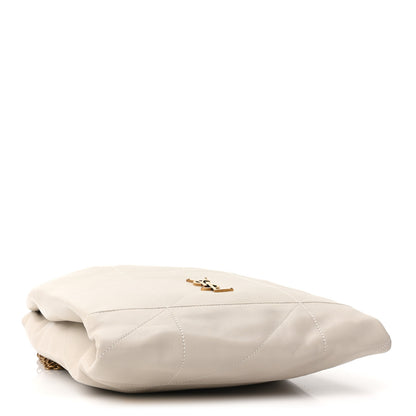 Saint Laurent Lambskin Matelasse Monogram Medium Jamie 4.3 Pochon Crema Soft 5 of 11
