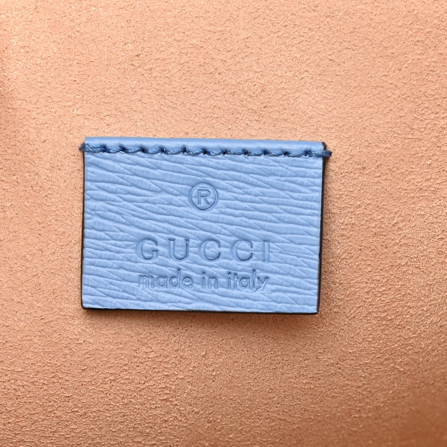 Gucci Calfskin Bamboo New Flora Zip Pouch Azure 6 of 8