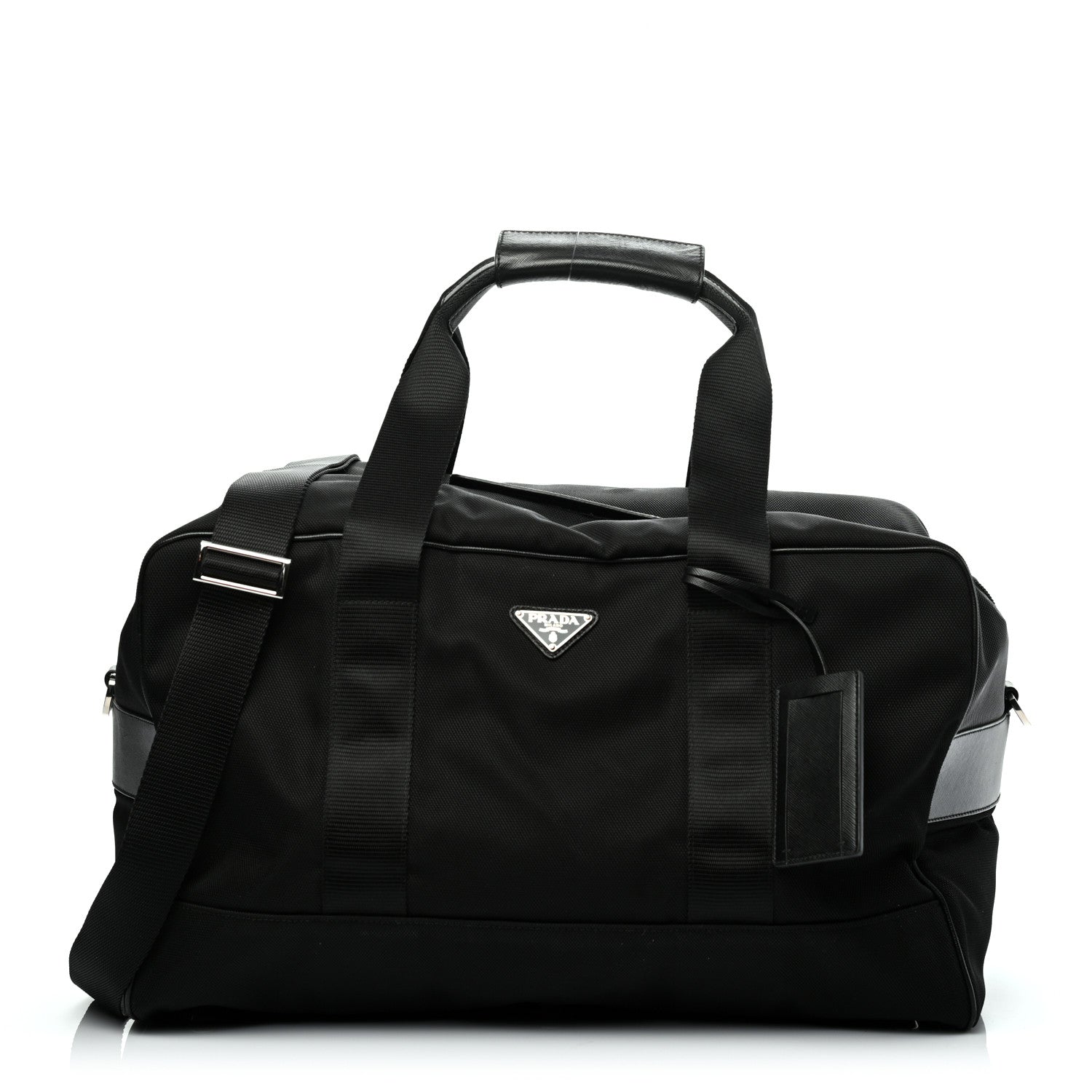 Prada Tessuto Nylon Duffel Bag Black 1 of 10