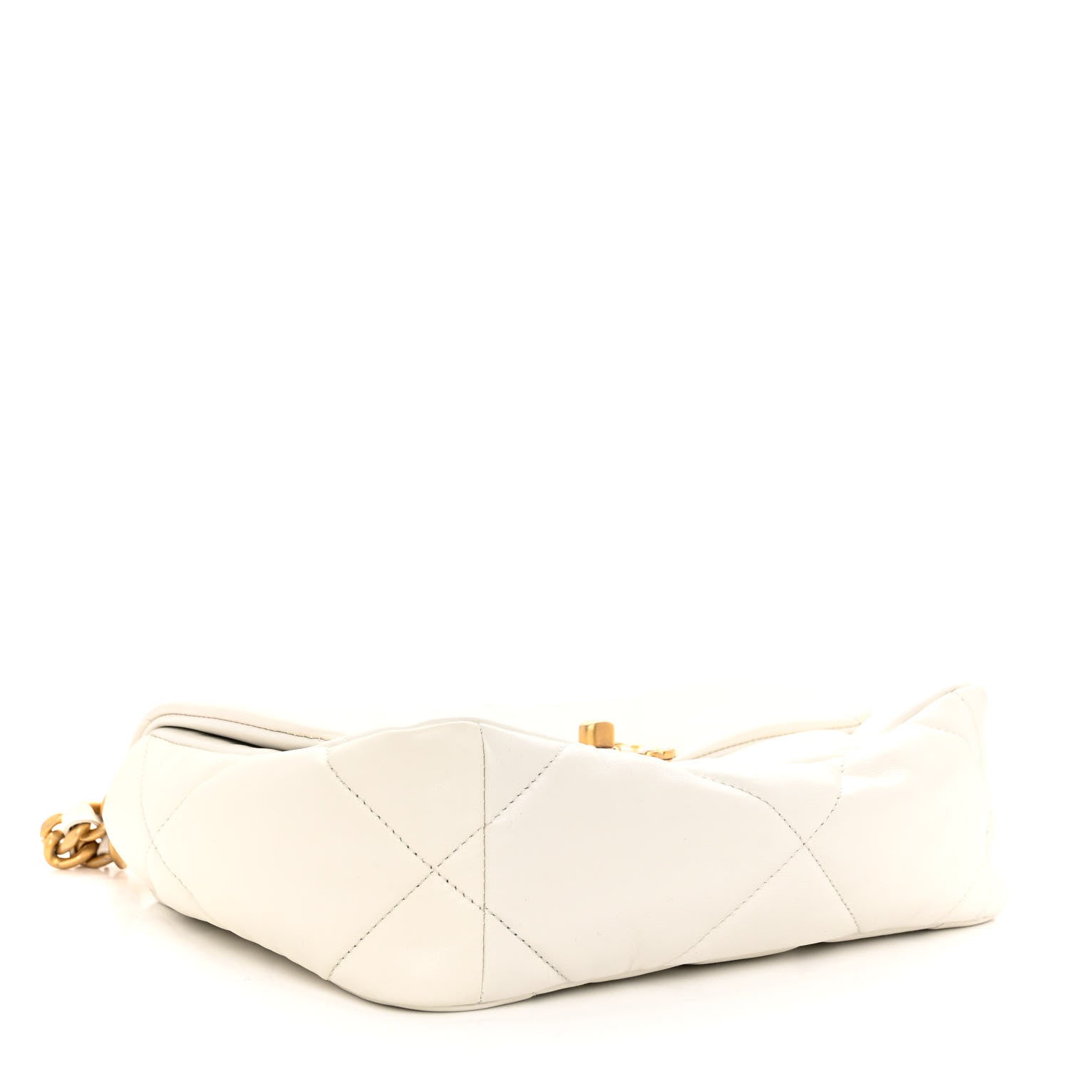 Chanel Lambskin Quilted Medium Chanel 19 Flap White 4 of 11