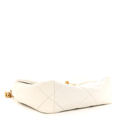 Chanel Lambskin Quilted Medium Chanel 19 Flap White 4 of 11