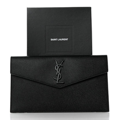 Saint Laurent Grain De Poudre Uptown Pouch Black 8 of 8