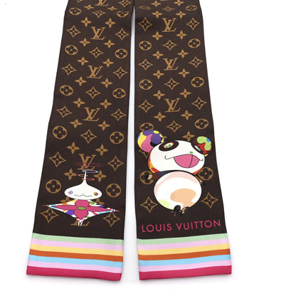 Louis Vuitton LV X TM Silk Monogram Superflat Character Bandeau Brown 2 of 3