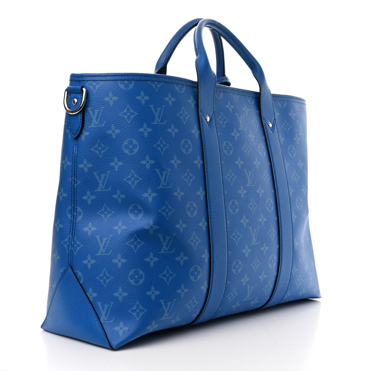 Louis Vuitton 200周年 Canvas Tote Bag Blue Louis Vuitton Monogram Eclipse Taigaramma Weekend Tote NM Agave