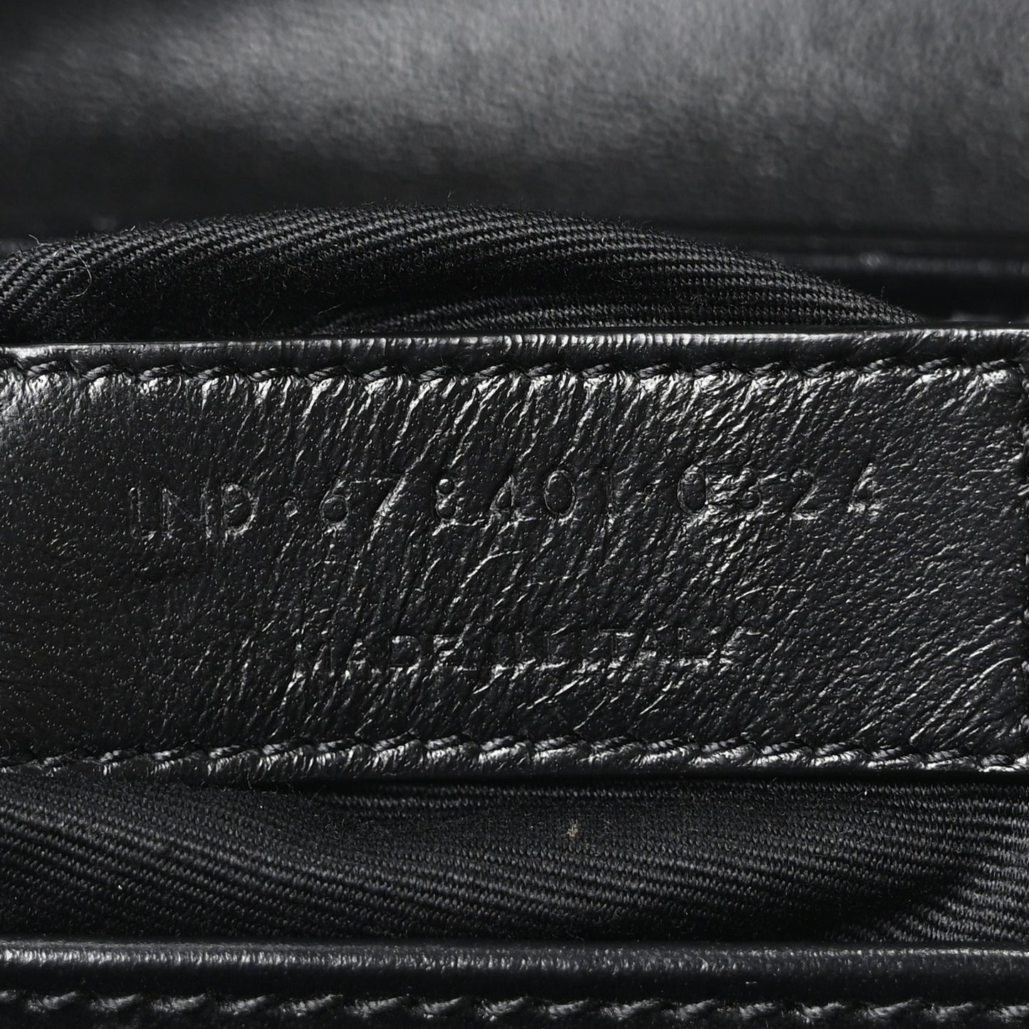 Calfskin Y Quilted Monogram Toy Loulou Crossbody Bag Black
