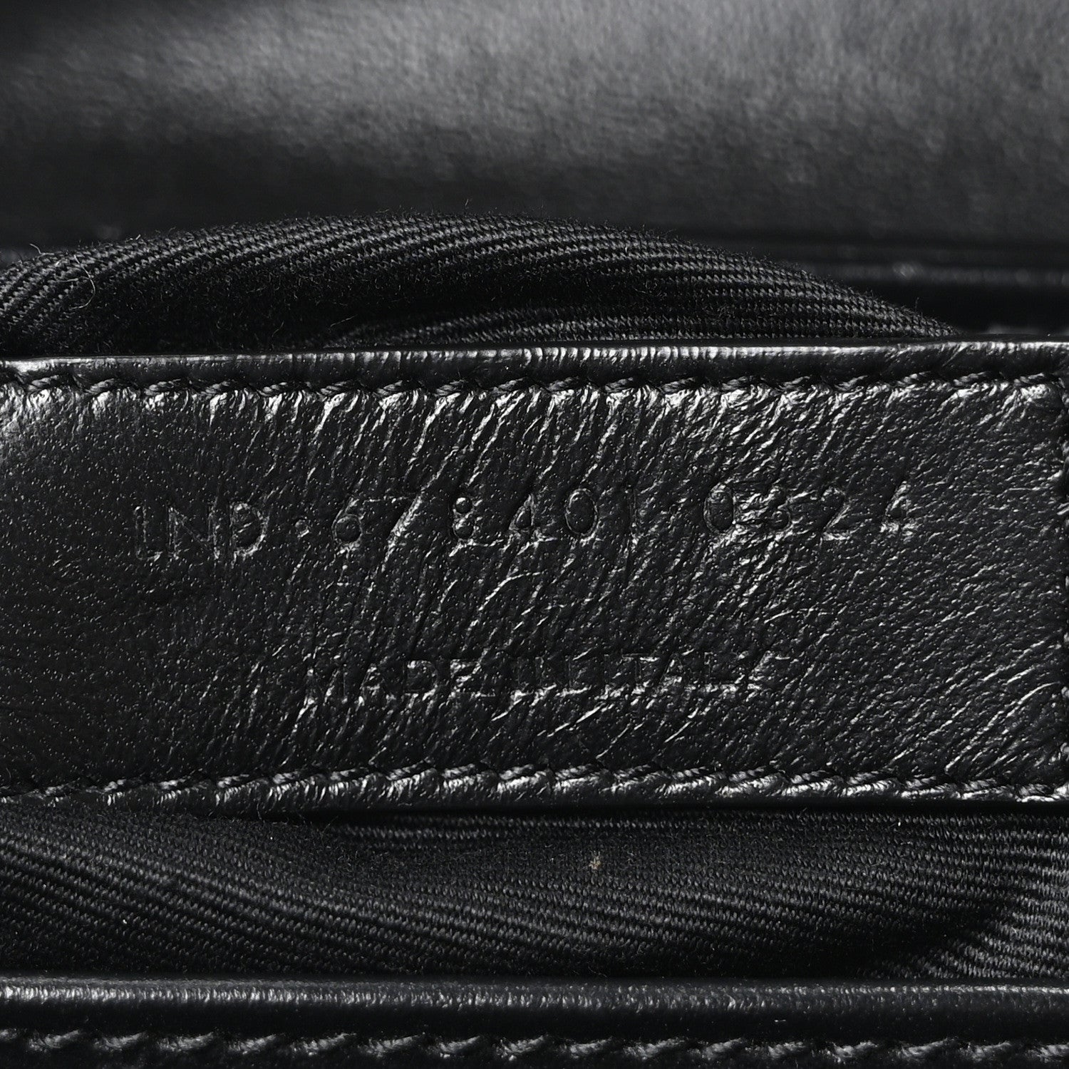 Saint Laurent Calfskin Y Quilted Monogram Toy Loulou Crossbody Bag Black 7 of 10