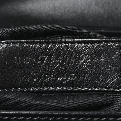 Saint Laurent Calfskin Y Quilted Monogram Toy Loulou Crossbody Bag Black 7 of 10