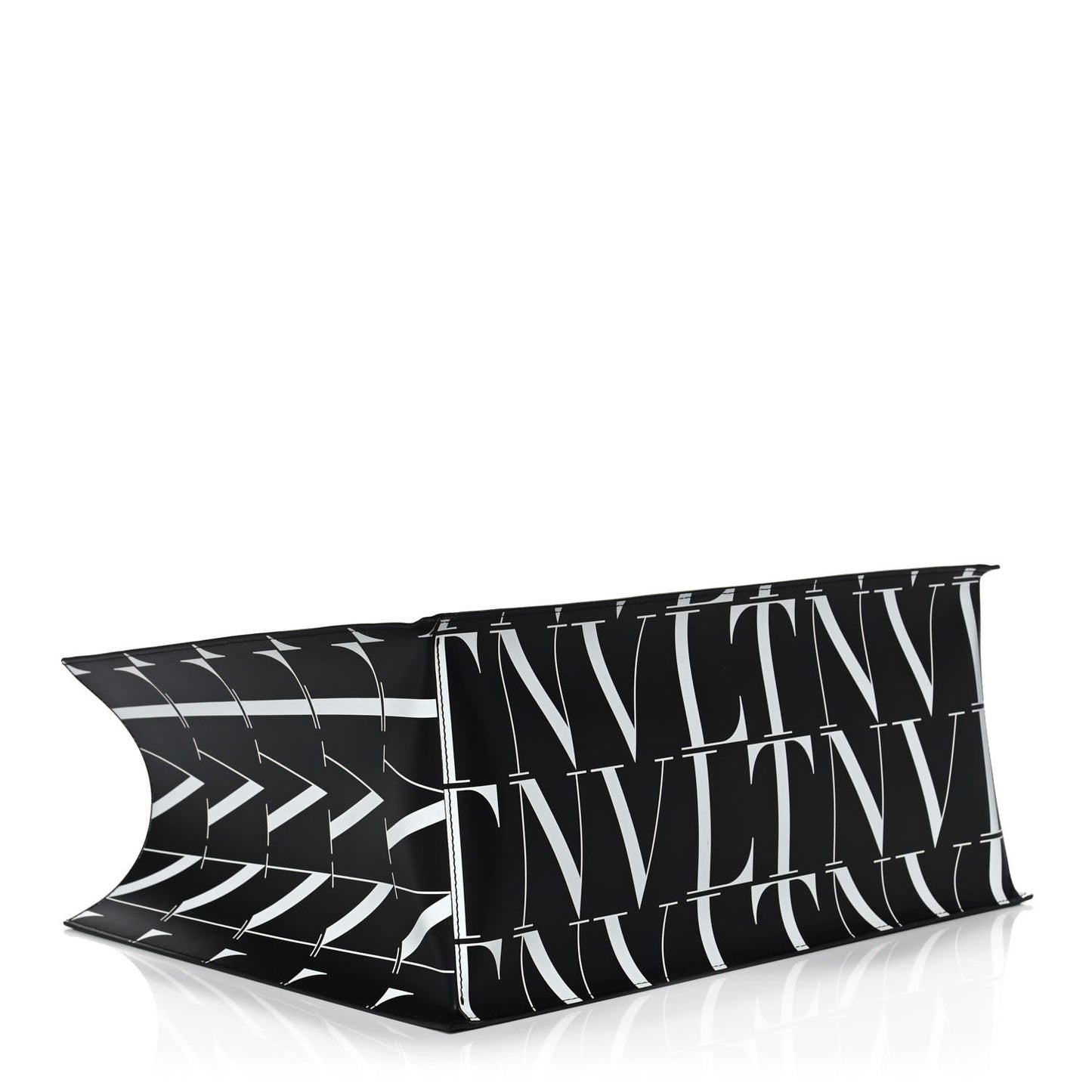 Calfskin VLTN Times Tote Bag Black