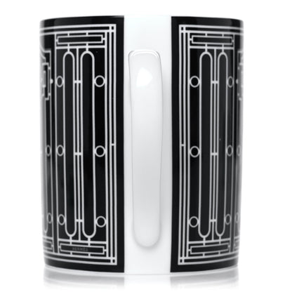 Hermes Porcelain H Deco Mug N°2 Black 5 of 10