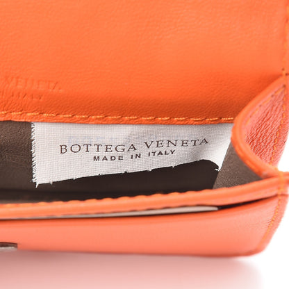 Bottega Veneta Nappa Intrecciato Card Holder Tangerine 7 of 12